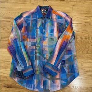 Colorful Geometric Patterned Shirt